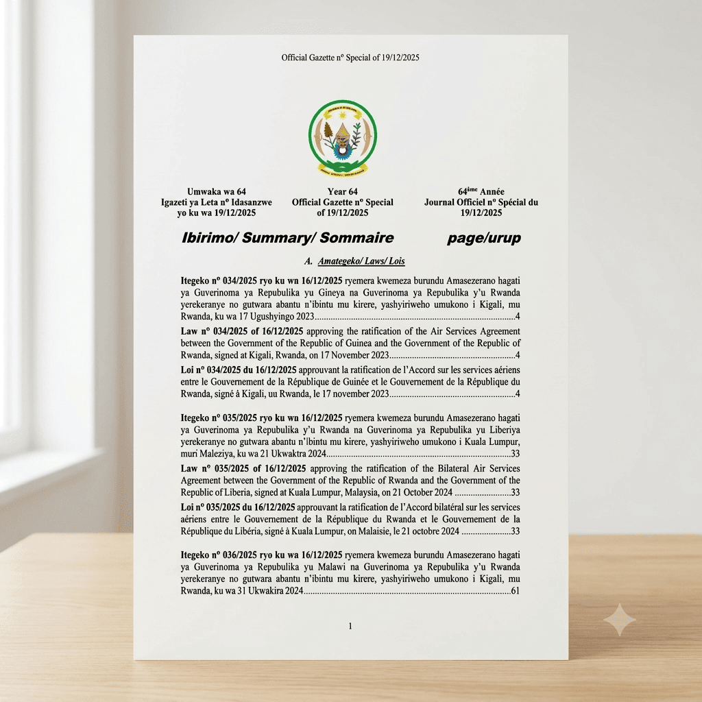 Rwanda–Liberia Bilateral Air Services Agreement