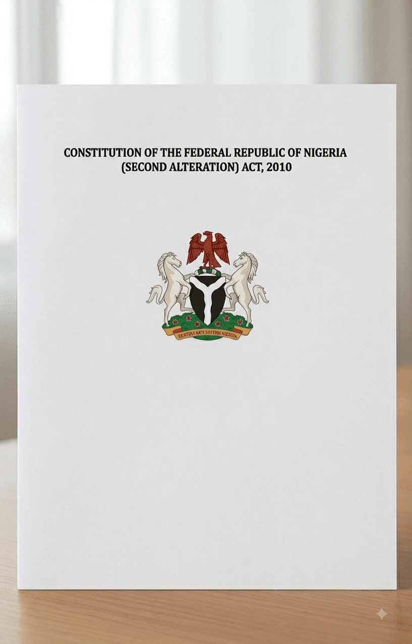 Constitution of the Federal Republic of Nigeria (Second Alteration) Act, 2010