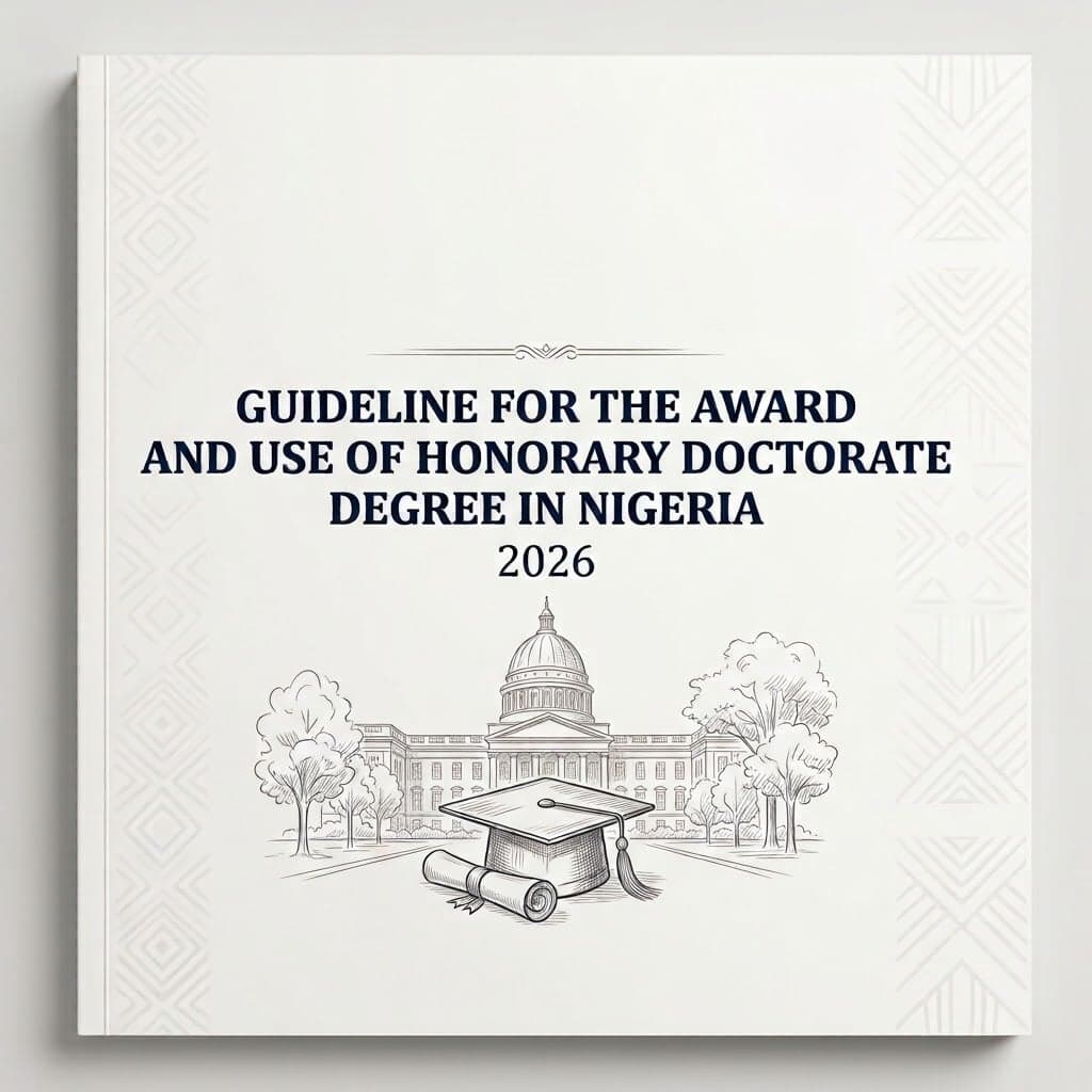 Guideline for the Award and Use of Honorary Doctorate Degree in Nigeria, 2026