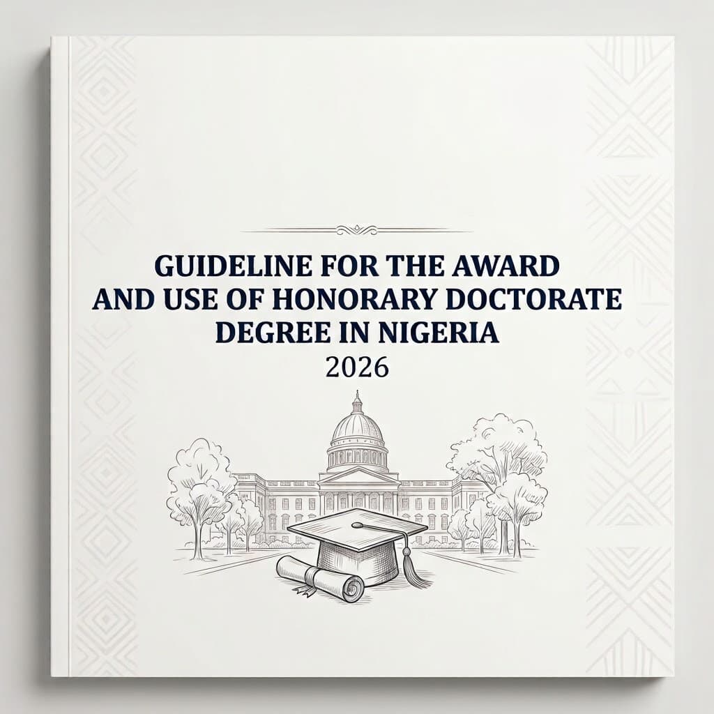 Guideline for the Award and Use of Honorary Doctorate Degree in Nigeria, 2026