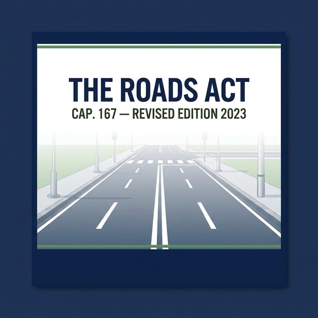 The Roads Act, Cap. 167, Revised Edition 2023