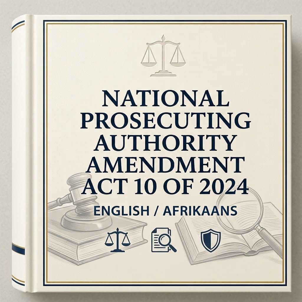 National Prosecuting Authority Amendment Act 10 of 2024 (English / Afrikaans)