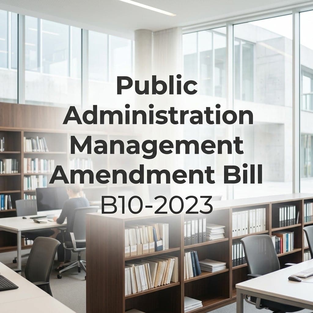 Public Administration Management Amendment Bill B10-2023