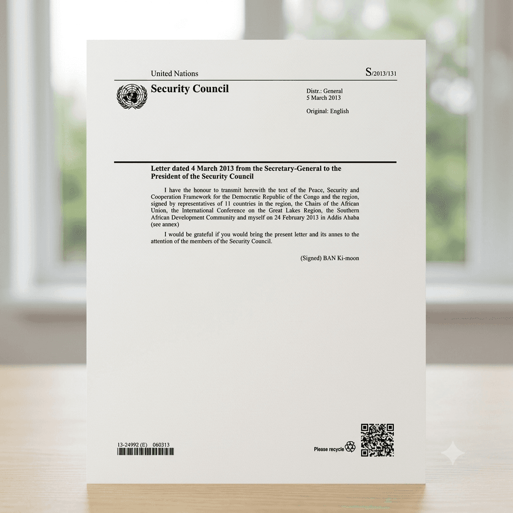 Peace, Security and Cooperation Framework for the Democratic Republic of the Congo and the Region