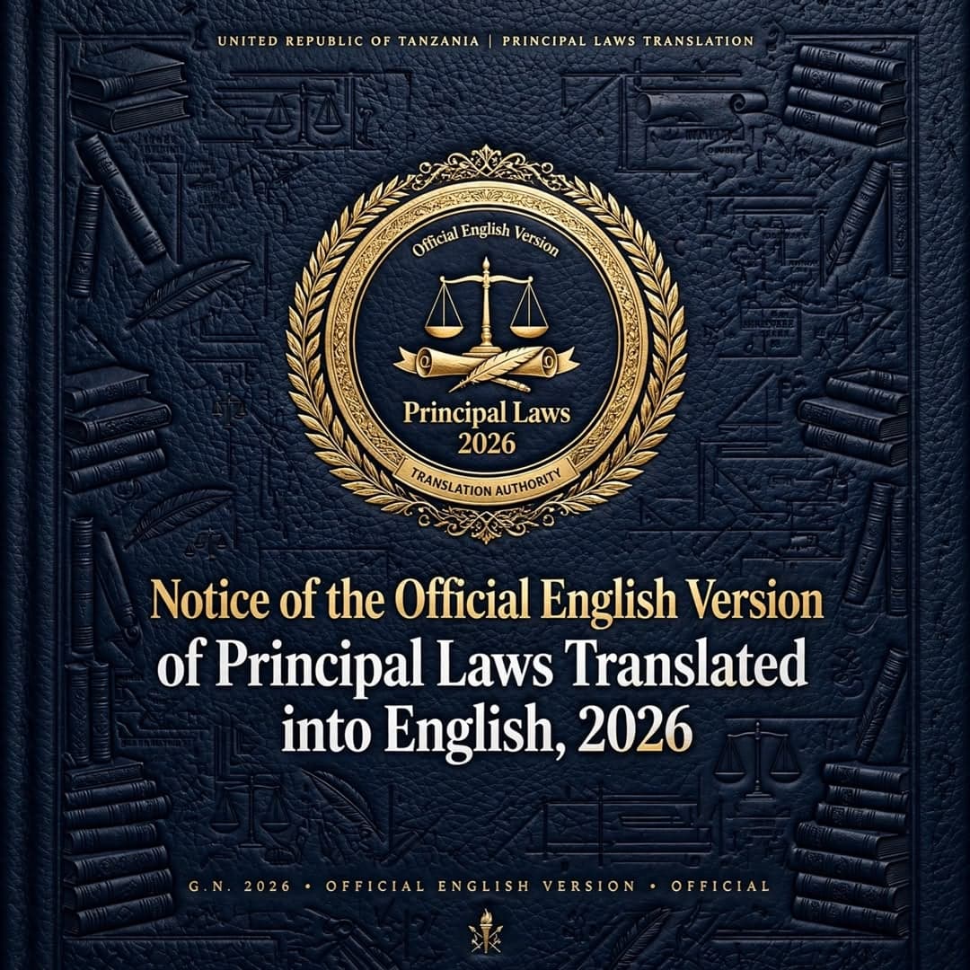 Notice of the Official English Version of Principal Laws Translated into English, 2026