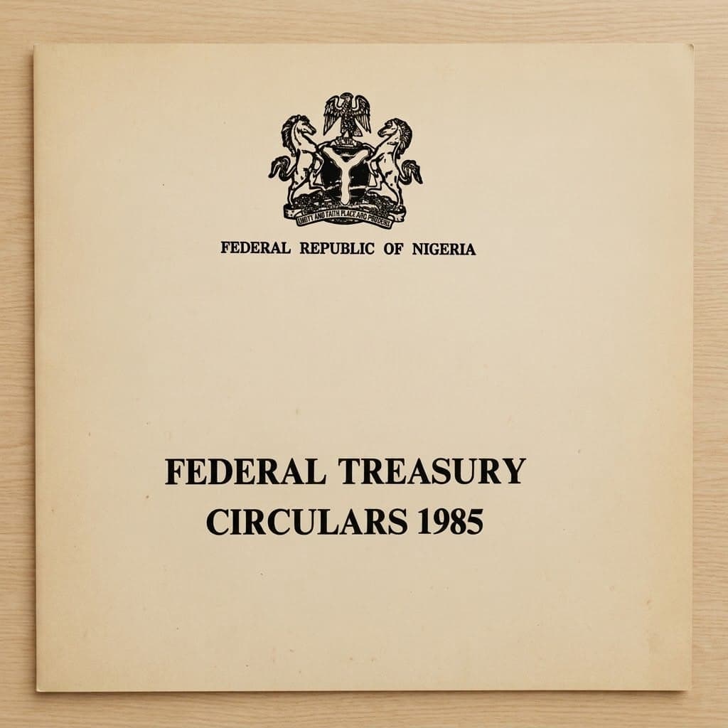 Nigeria's Federal Treasury Circulars 1985