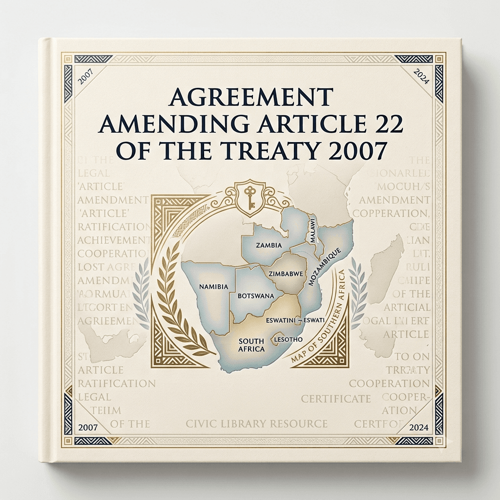 Agreement Amending Article 22 of the Treaty 2007 - English
