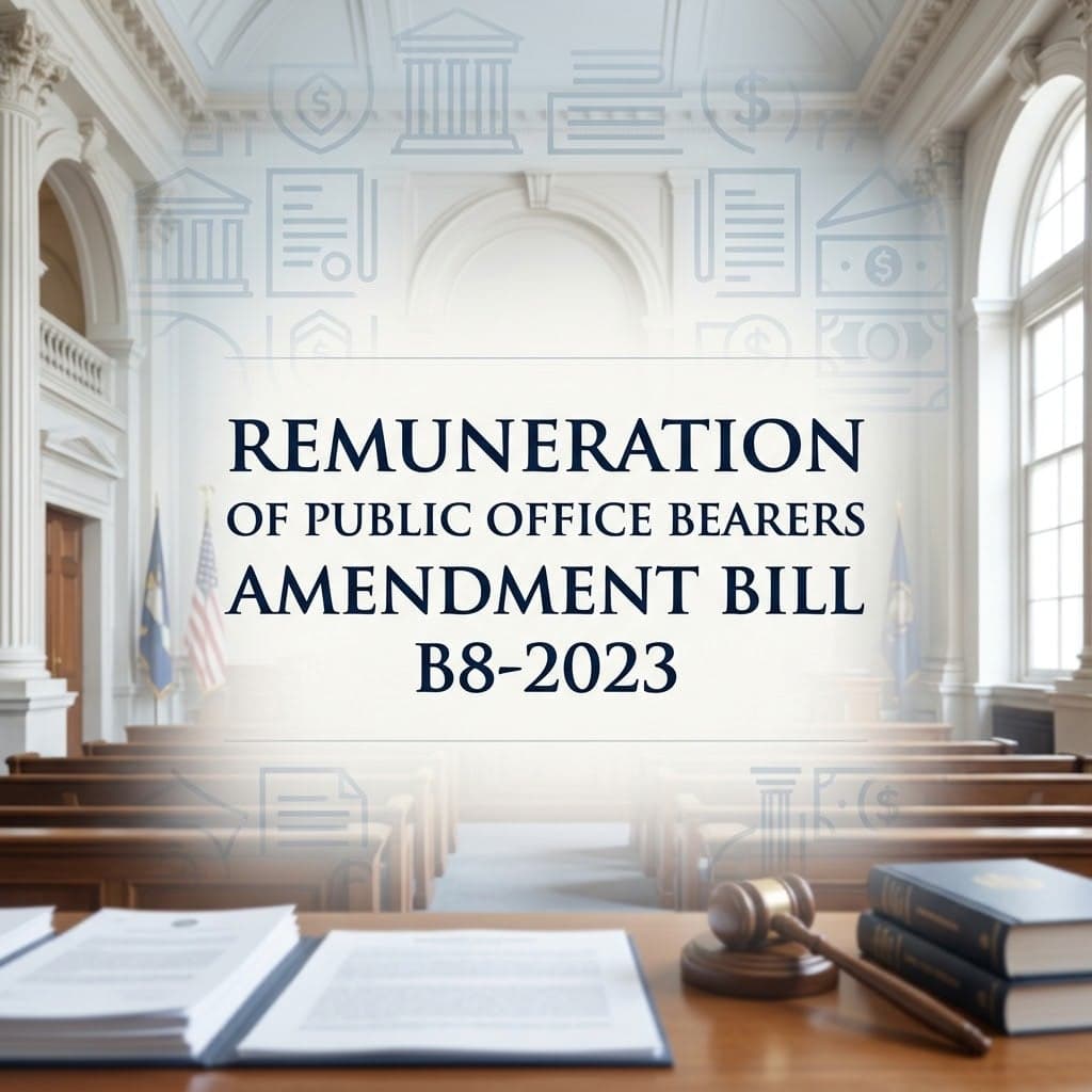 Remuneration of Public Office Bearers Amendment Bill B8-2023
