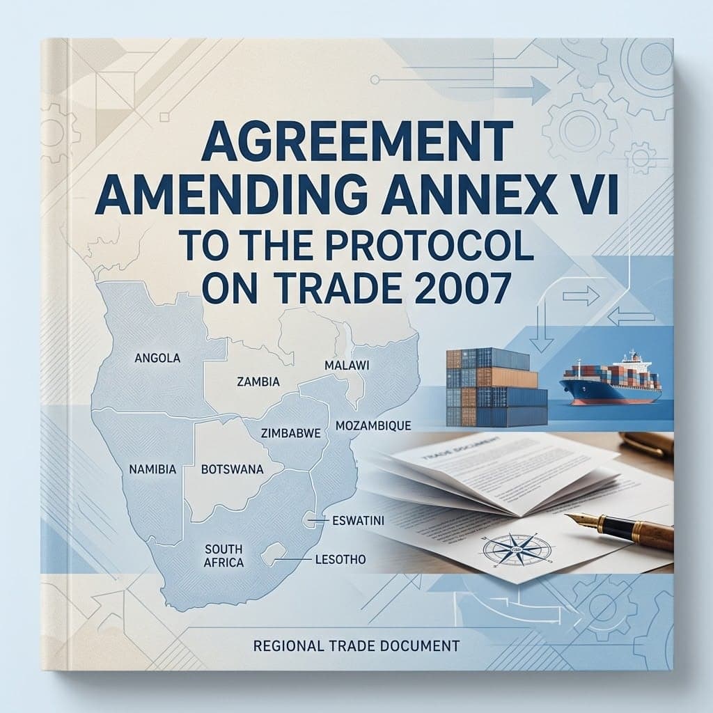 Agreement Amending Annex VI to the Protocol on Trade 2007 - English