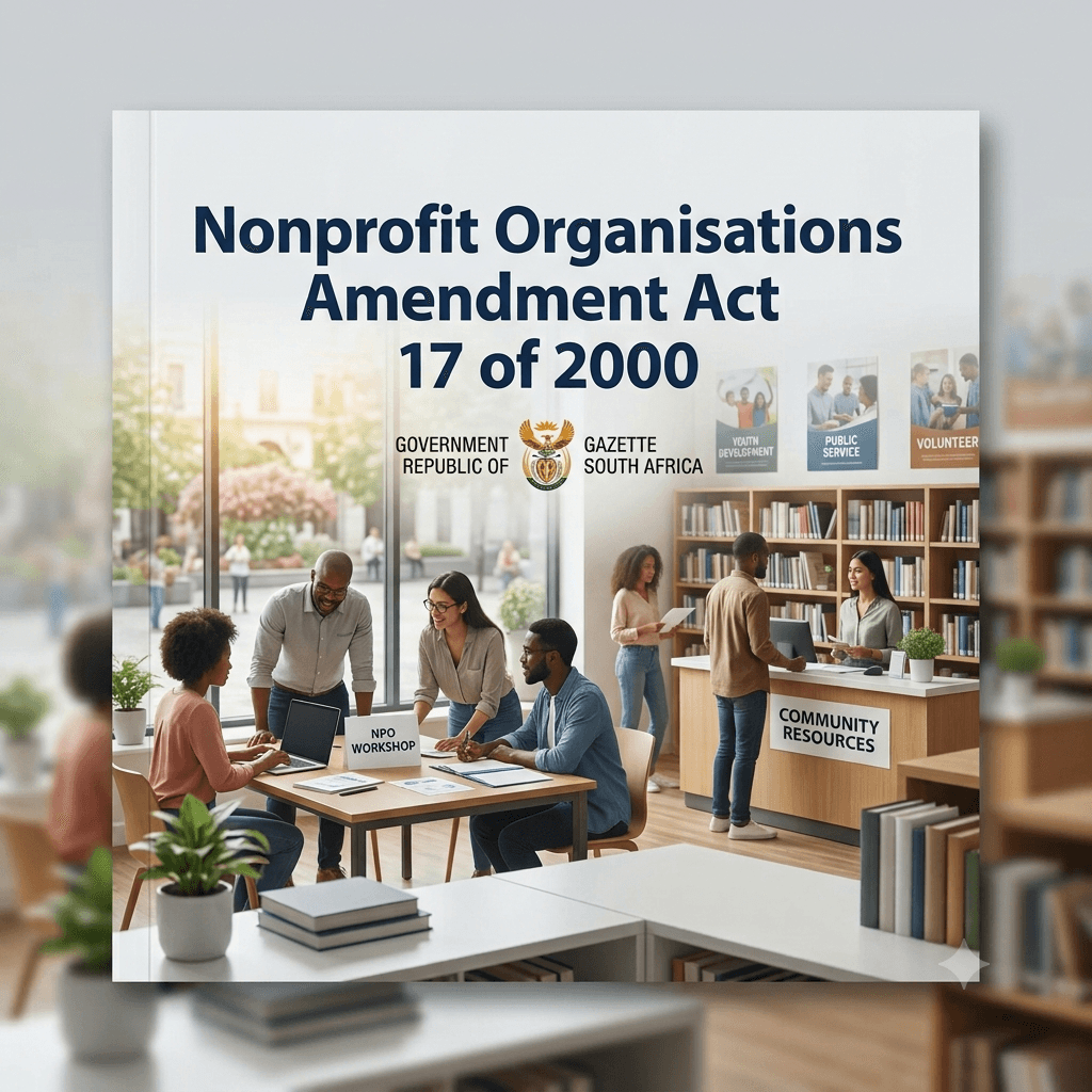 Nonprofit Organisations Amendment Act 17 of 2000