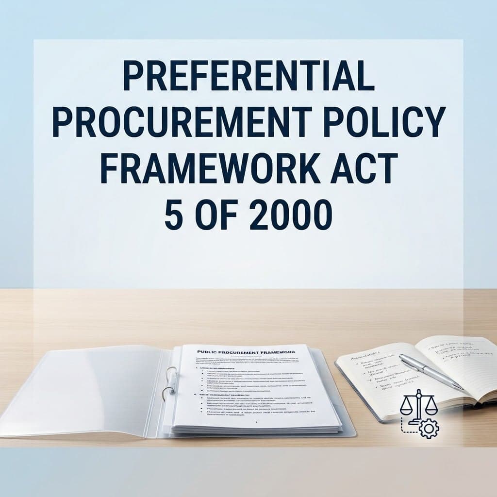 Preferential Procurement Policy Framework Act 5 of 2000