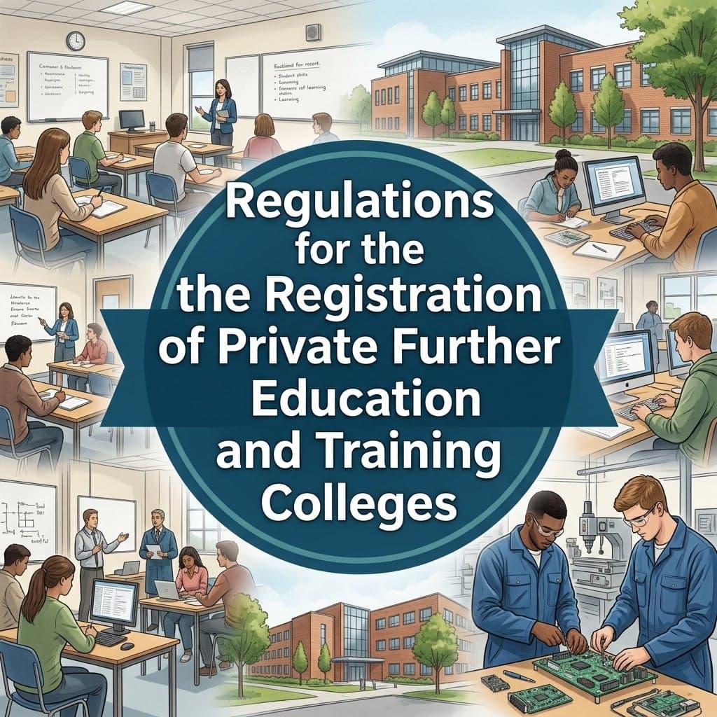 Regulations for the Registration of Private Further Education and Training Colleges