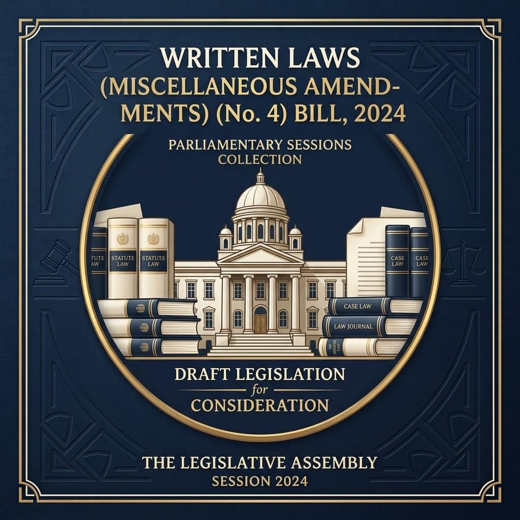 Written Laws (Miscellaneous Amendments) (No. 4) Bill, 2024
