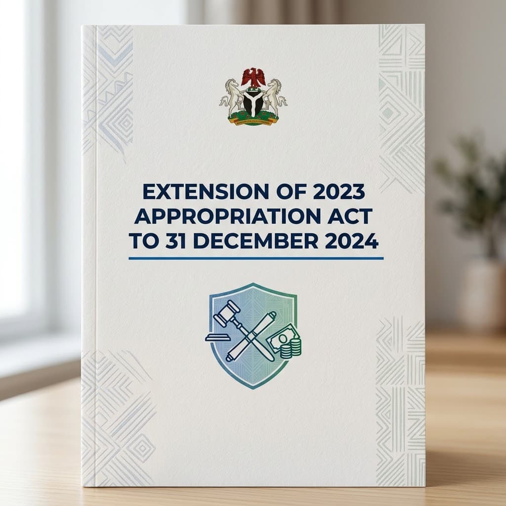 Extension of 2023 Appropriation Act to 31 December 2024