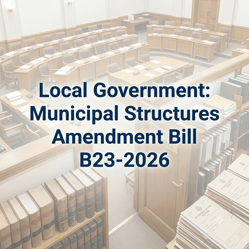 Local Government: Municipal Structures Amendment Bill (B23-2026)