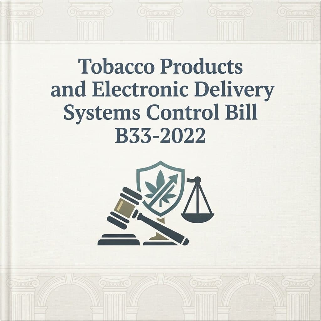 Tobacco Products and Electronic Delivery Systems Control Bill B33-2022