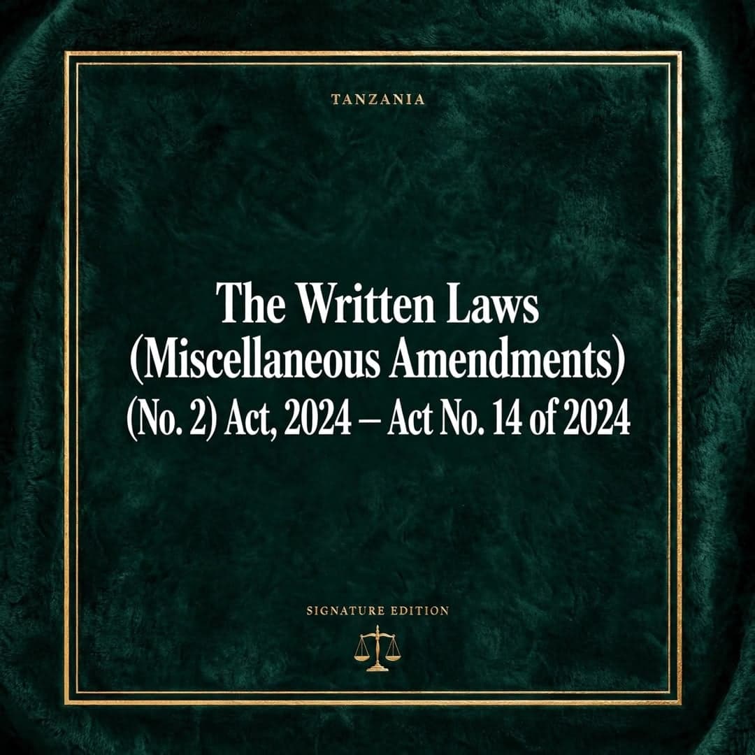 The Written Laws (Miscellaneous Amendments) (No. 2) Act, 2024 — Act No. 14 of 2024