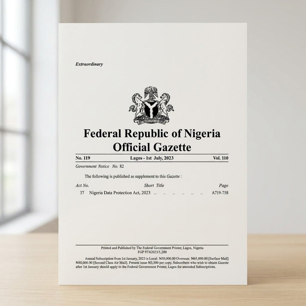 Nigeria Data Protection Act, 2023