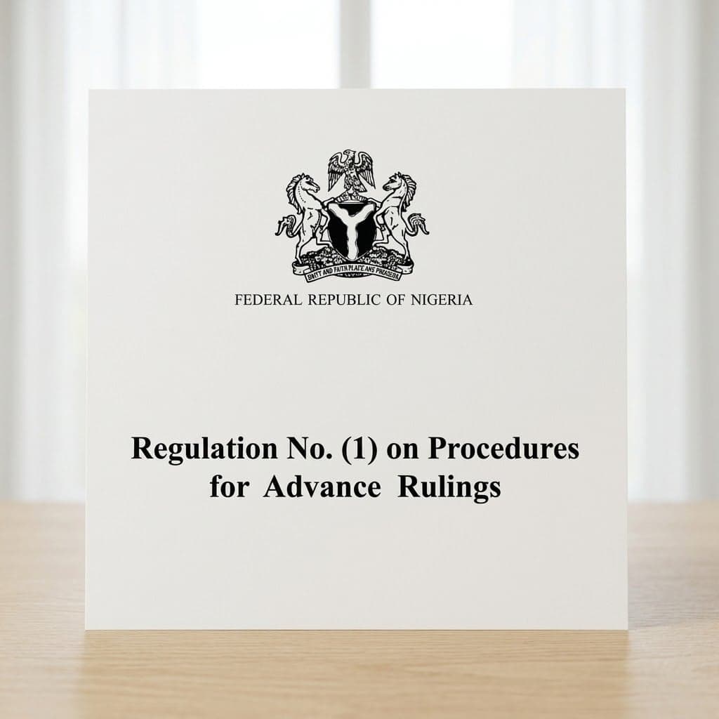 Customs Regulations For Advanced Ruling Procedures Publication