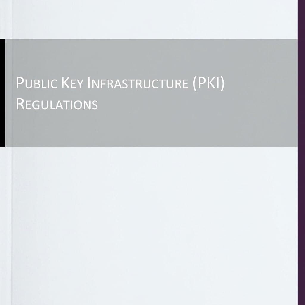 Public Key Infrastructure (PKI) Regulations