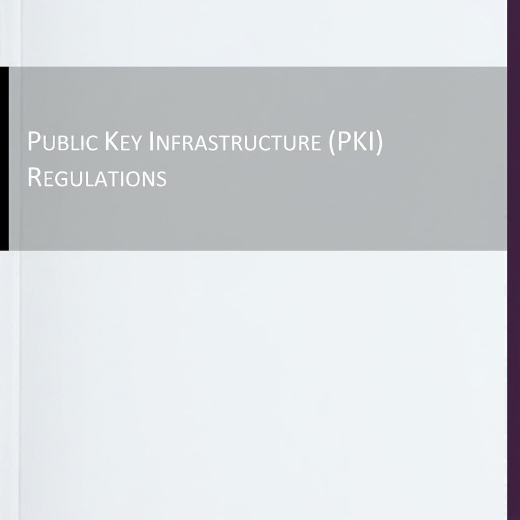 Public Key Infrastructure (PKI) Regulations