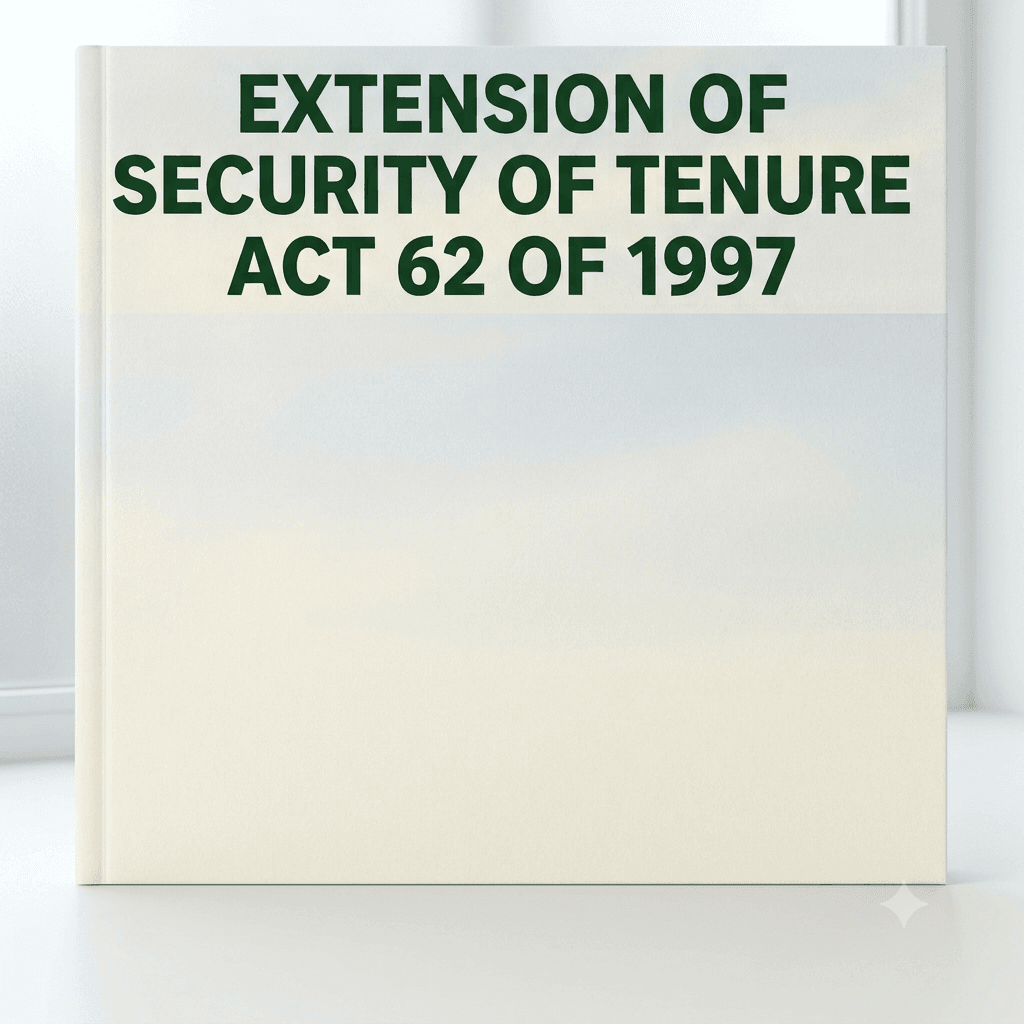 Extension of Security of Tenure Act 62 of 1997