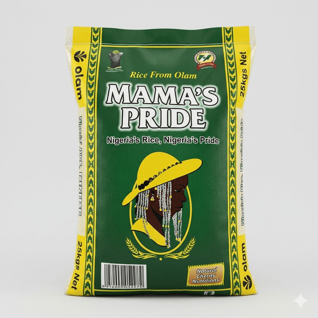 Mama's Pride Parboiled Rice 25kg — by Mama's Pride — Rice from NG — Afrizonemart