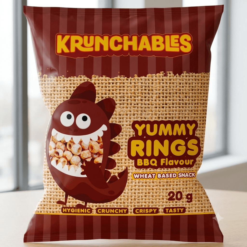 Sumz, Krunchable Yummy Rings BBQ Flavor Pack - 24pcs x 20g
