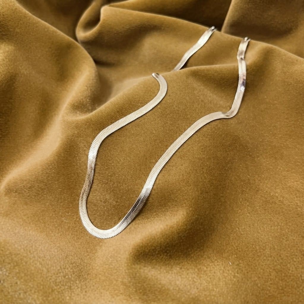 Sol Necklace Herringbone 4mm