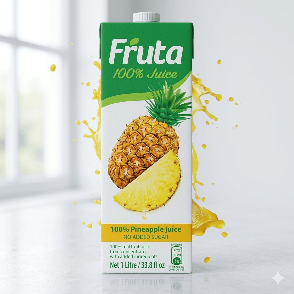 Frutta Pineapple Juice 1L — by Frutta — Nectar Juice Drinks products from NG — Afrizonemart