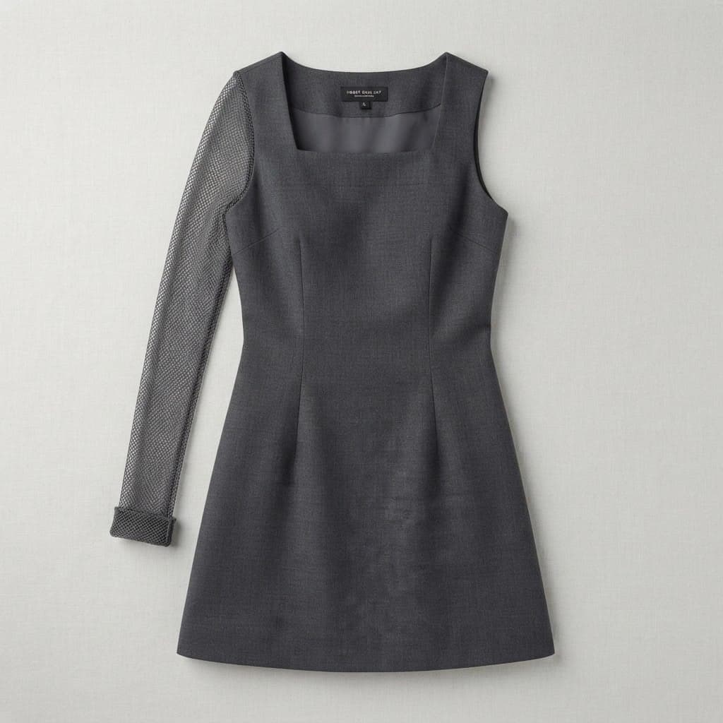 Lily mini dress in organic denim
