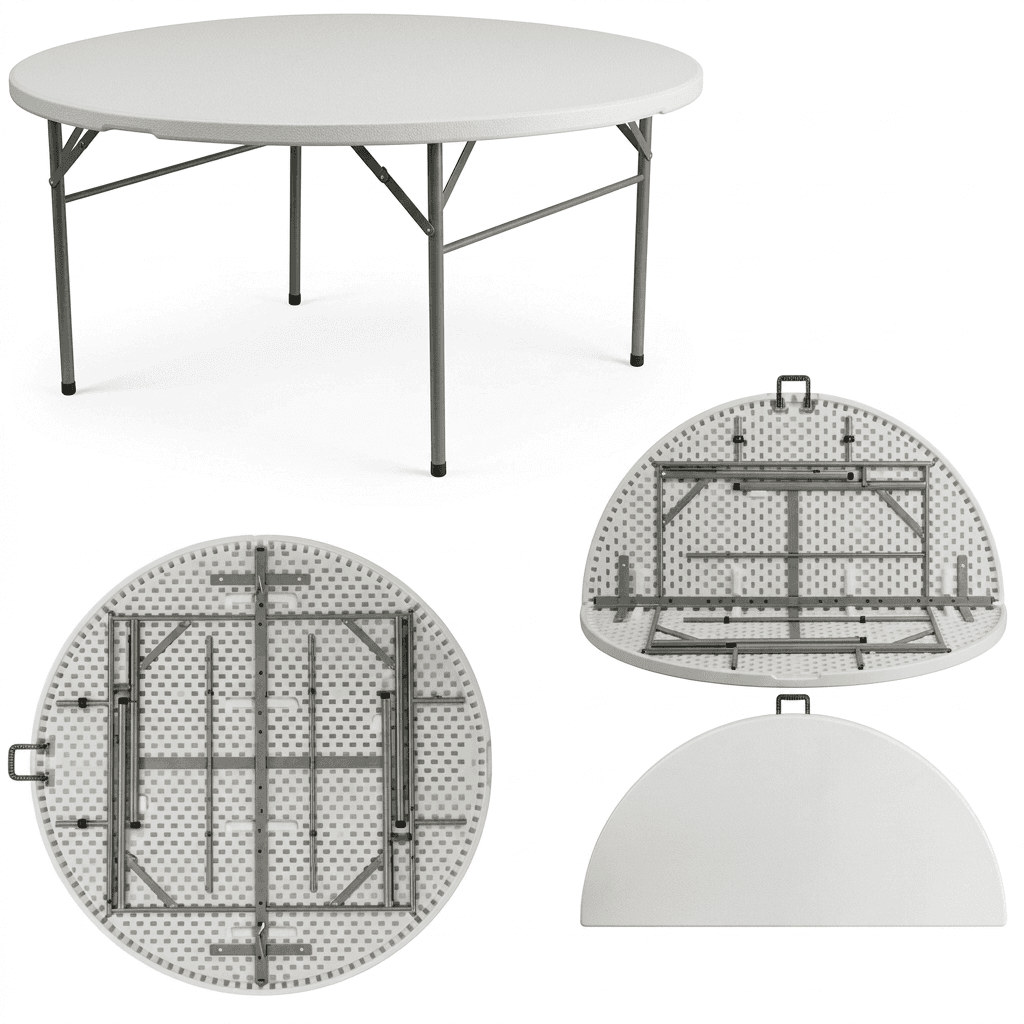 Eleganza Plastic Table Round 90cm