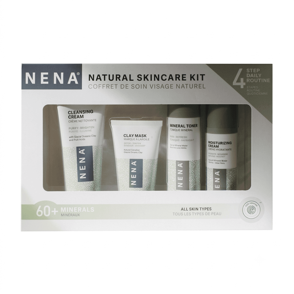 Natural Skincare Kit 4 Pc Gift Set