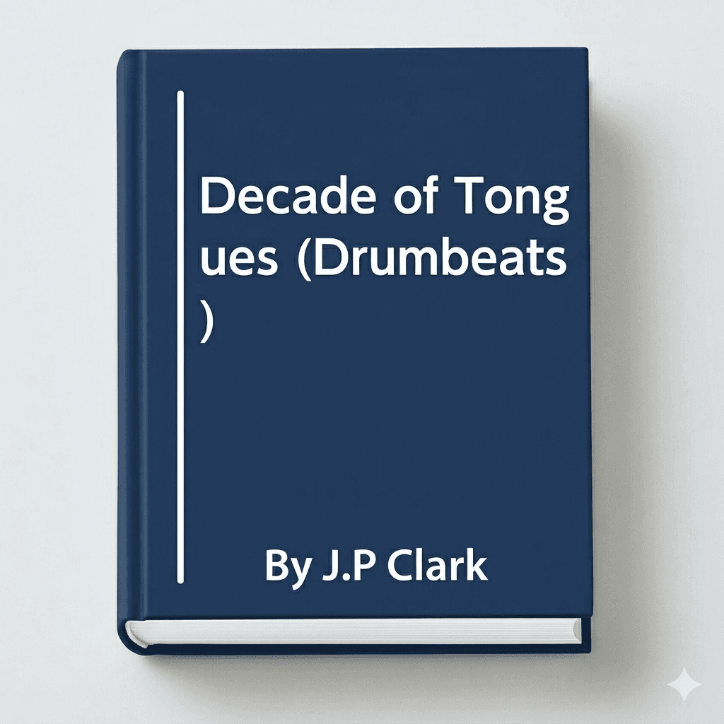 A decade of tongues by JP Clark — by JP Clark — poetry from NG — Afrizonemart