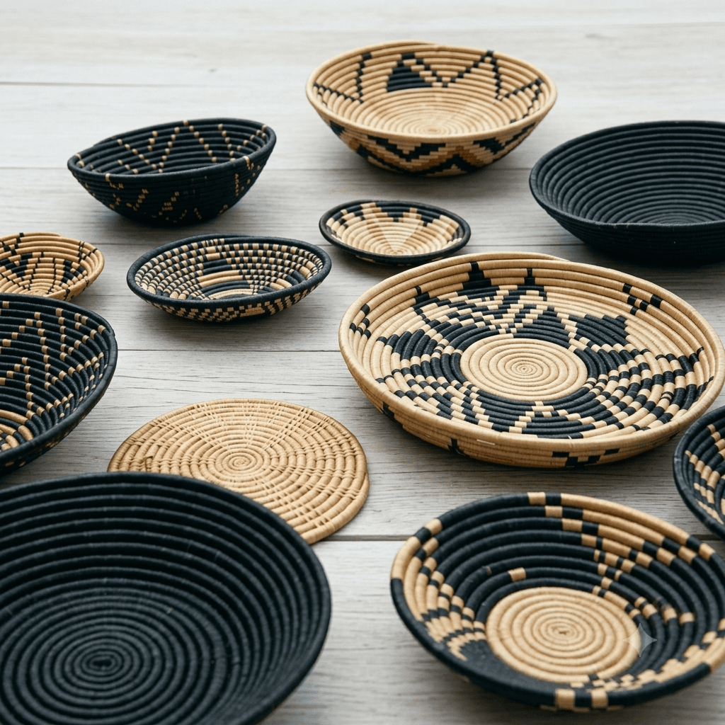 Handwoven Agaseke Basket Organizer
