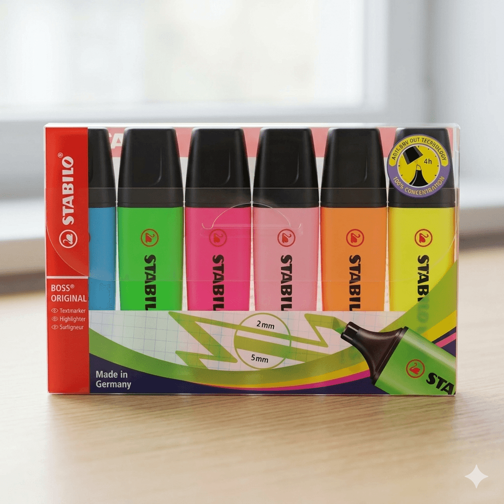 Stabilo Boss Highlighter Pack of 6