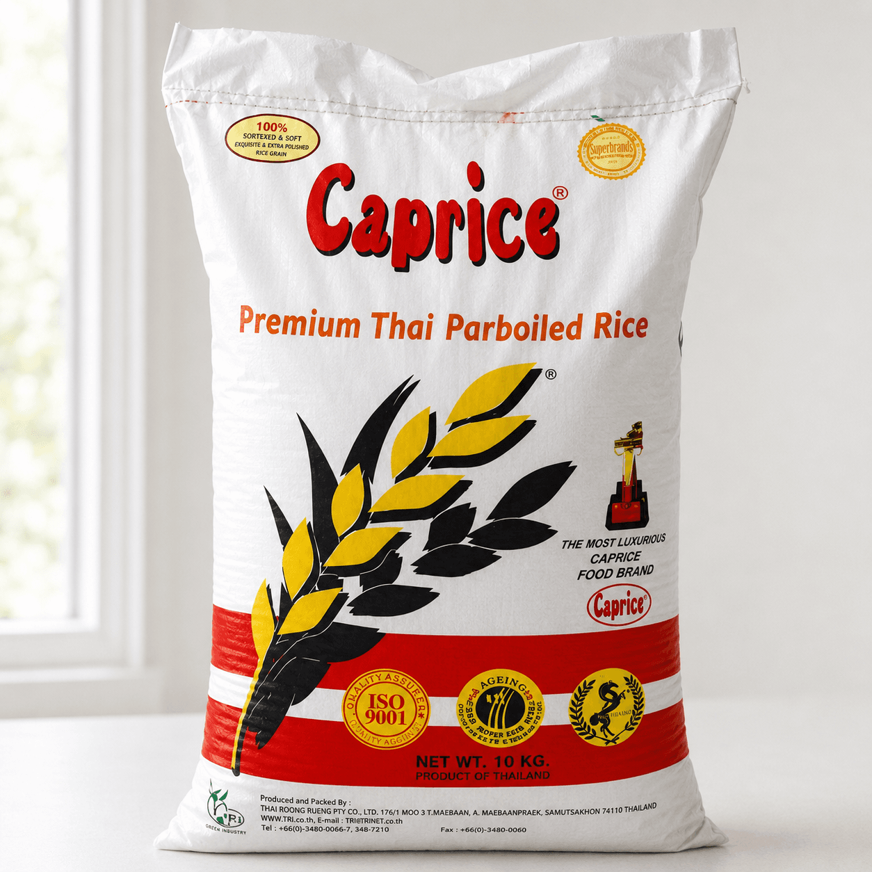 Caprice Parboiled Rice 10kg — by Caprice — Rice from TH — Afrizonemart