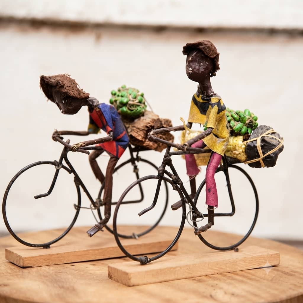 The Matooke Market Commuter Wire Sculpture