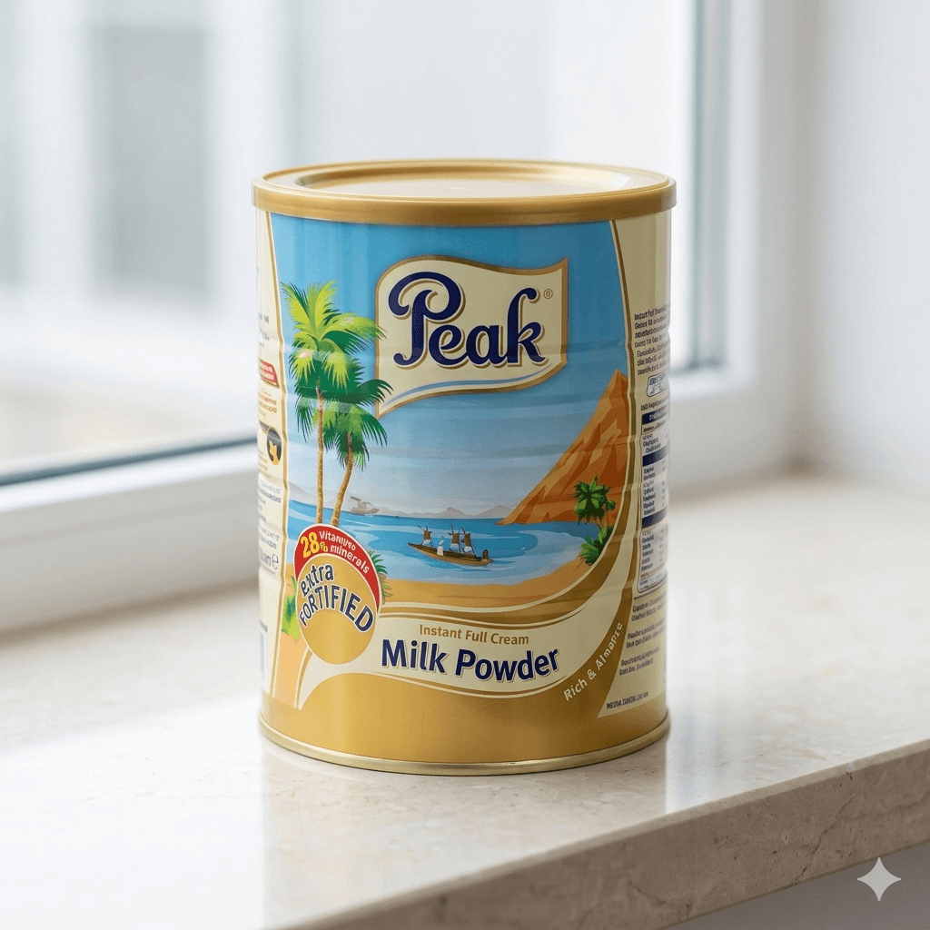Peak Milk Powder 900g Tin — by Peak — Milk Dairy from NG — Afrizonemart