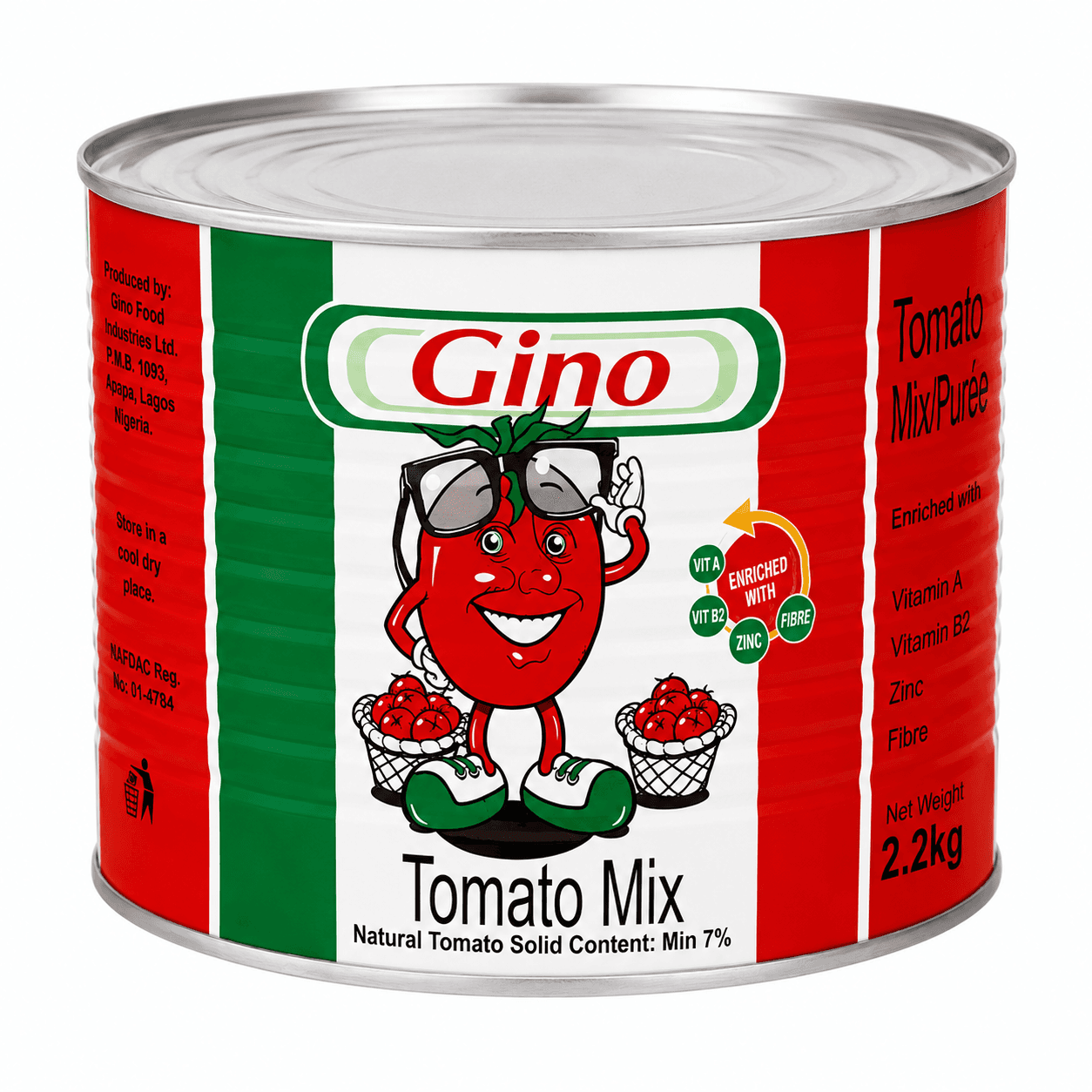 Gino Tomato Paste 2.2kg Tin