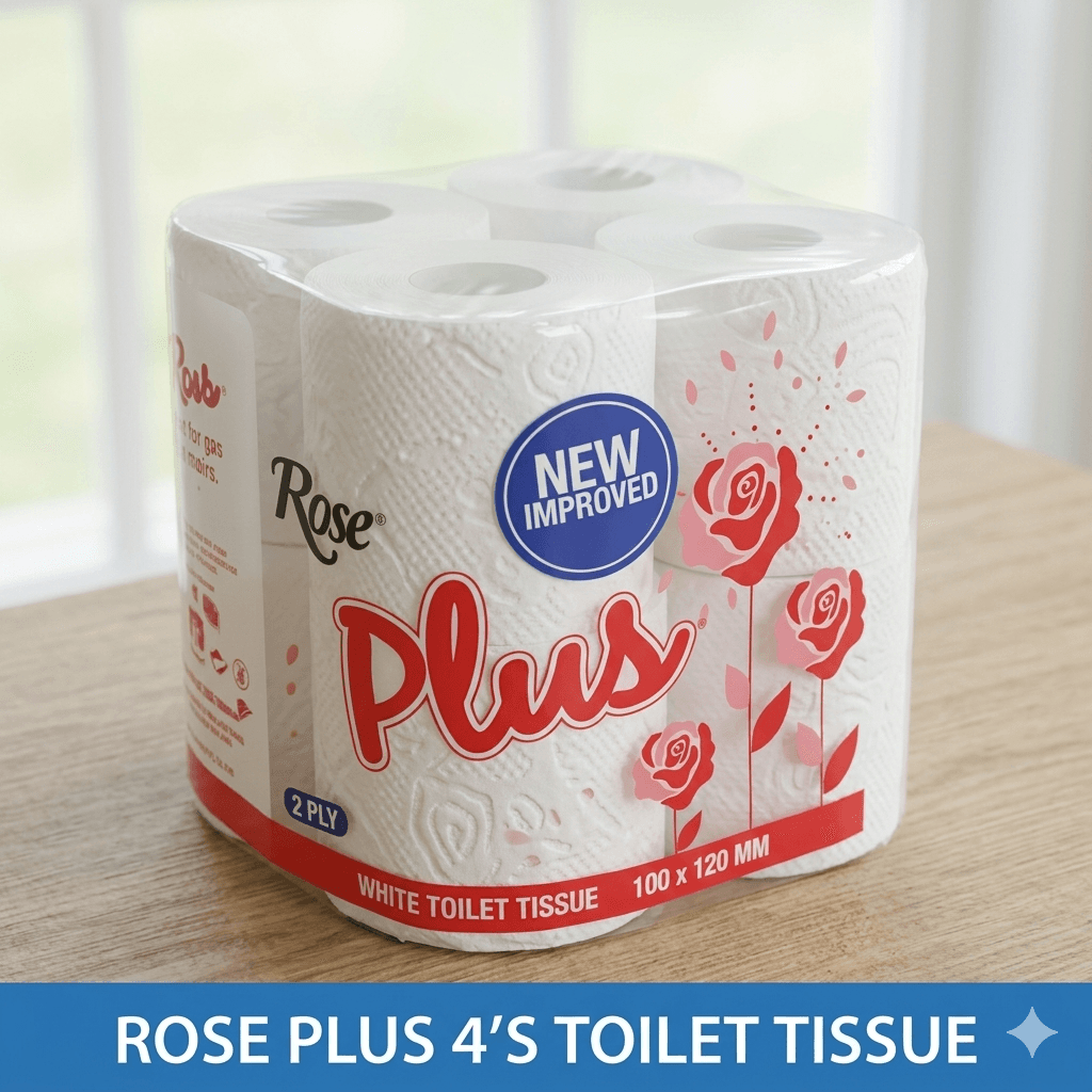 Rose Toilet Paper 4-Pack