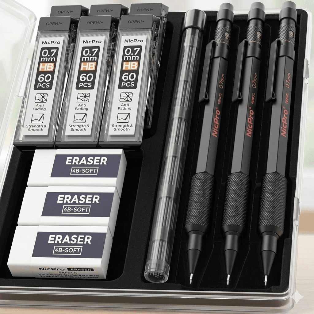 Mechanical Pencil 0.7mm with Refills
