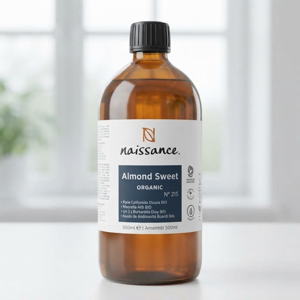 Organic Sweet Almond Oil No. 215 32 fl oz — by Naissance — beauty-wellness-body-oils products from ZM — Afrizonemart