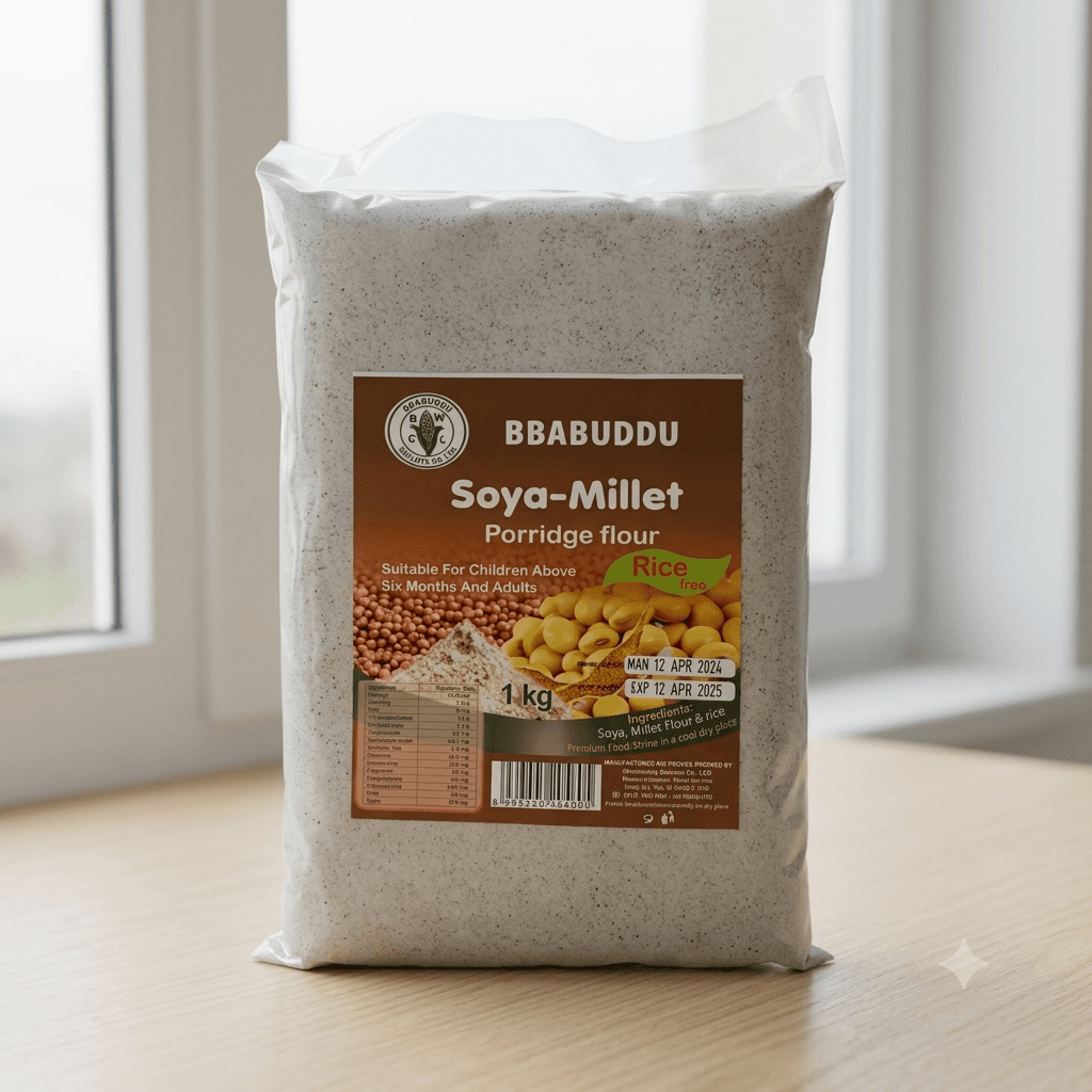 Bbabuddu Soya Millet Porridge Flour With Rice - 1kg
