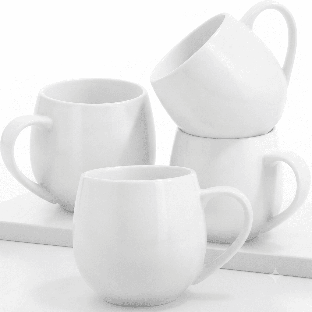 Plain Ceramic White Coffee Mug — by Generic — Kitchenware from RW — Afrizonemart