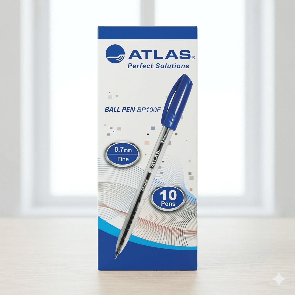 Atlantis Ballpoint Pen Blue Pack of 10