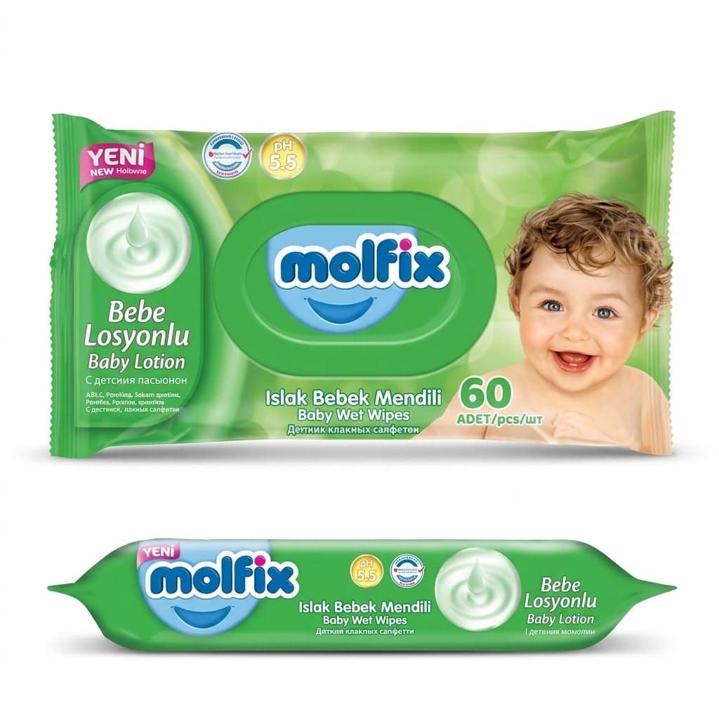 Molfix Wet Wipes 60 Count