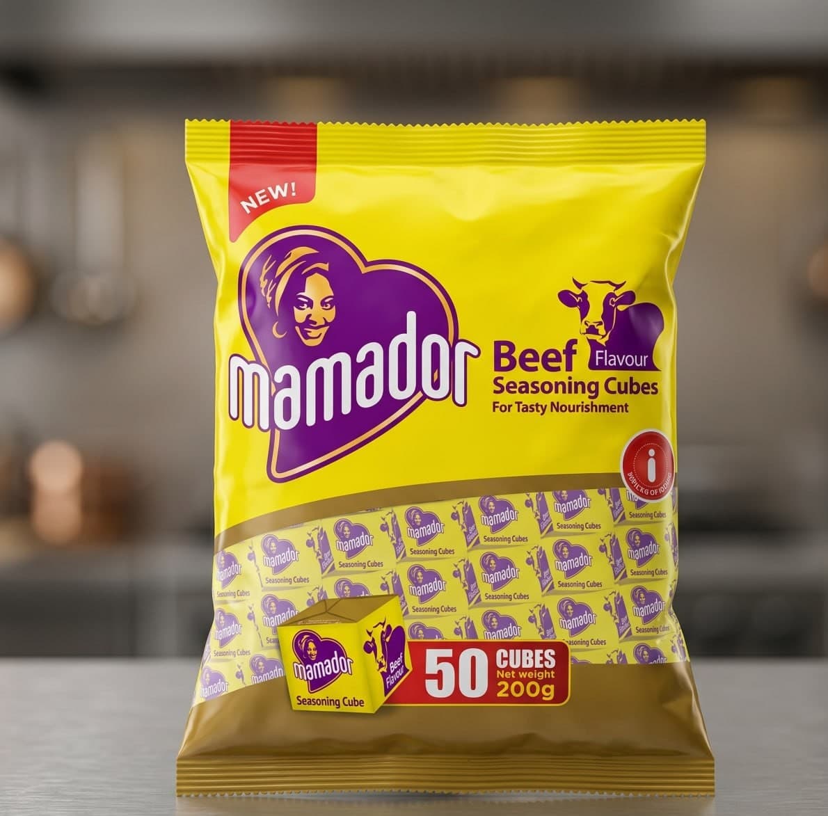 Mamador Beef Cubes 50pcs — by Mamador — Spices Seasonings from NG — Afrizonemart