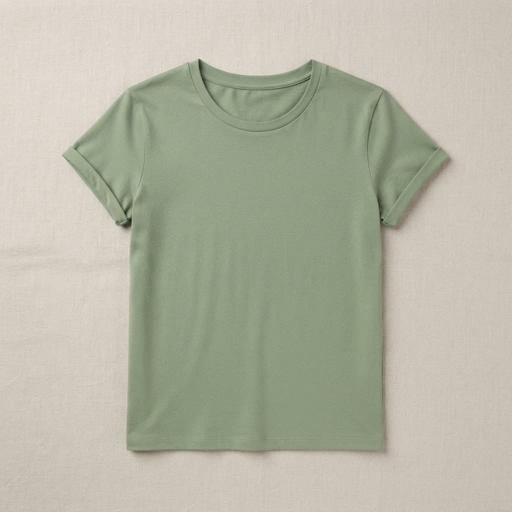 Olive Green Organic Cotton T-shirt
