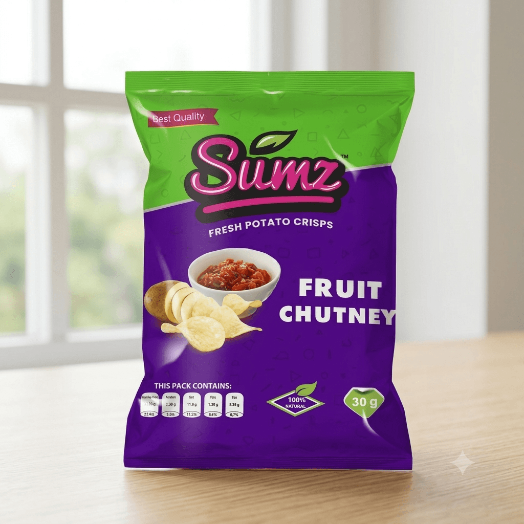 Sumz, Potato Crisps Fruit Chutney - 30g